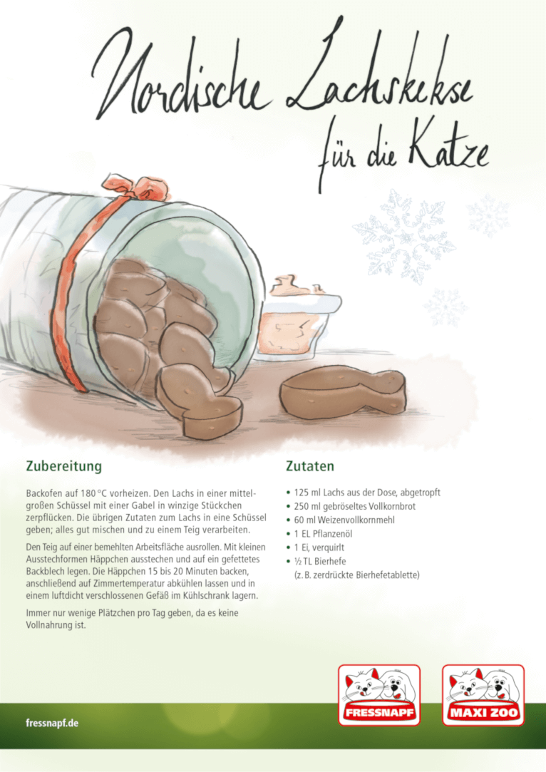 Weihnachtsrezepte Lachskekse Ein Rezept für Lachskekse