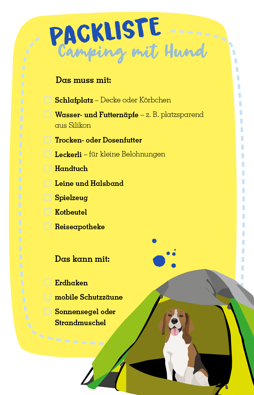 Camping Hund Checkliste Camping Hund Checkliste