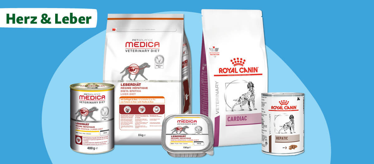 Futtermittel für Hunde bei Herz- und Leberbeschwerden