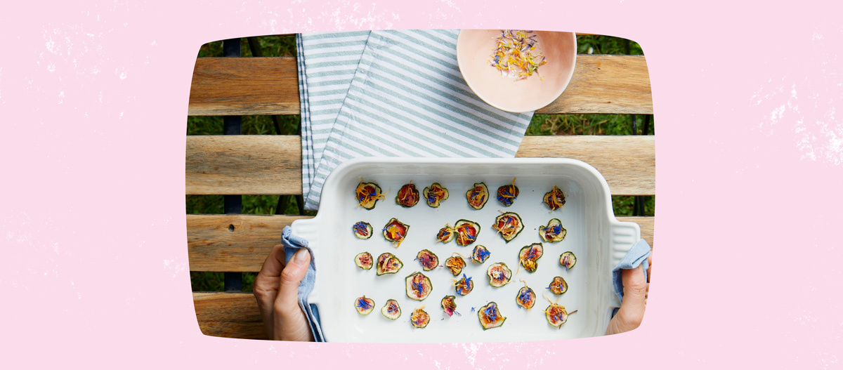 Zucchini-Snacks im Ofen trocknen Zucchini-Snacks im Ofen trocknen