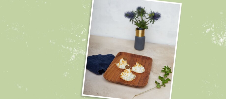 Tablett mit 3 Baisers Tablett mit 3 Baisers